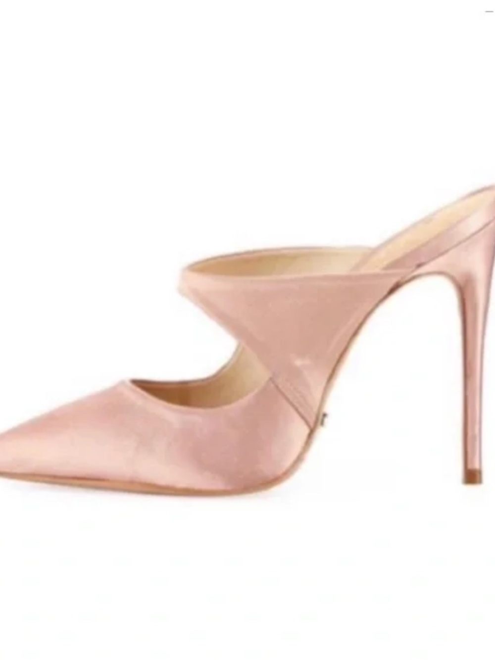 Schutz mauve satin heels 8
